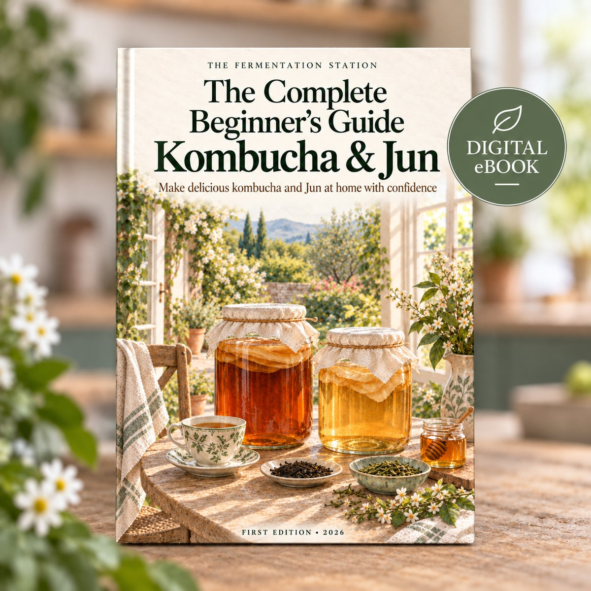 The Complete Beginner's Guide to Kombucha & Jun - Digital eBook