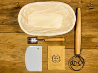 sourdough bread complete baking kit top view