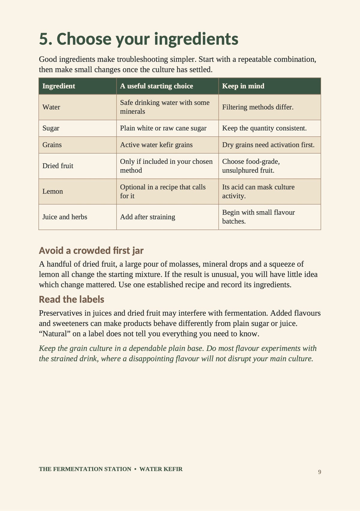 The Complete Beginner's Guide to Water Kefir - Digital eBook